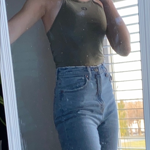 Olive Green Tank Top - Picture 3 of 3